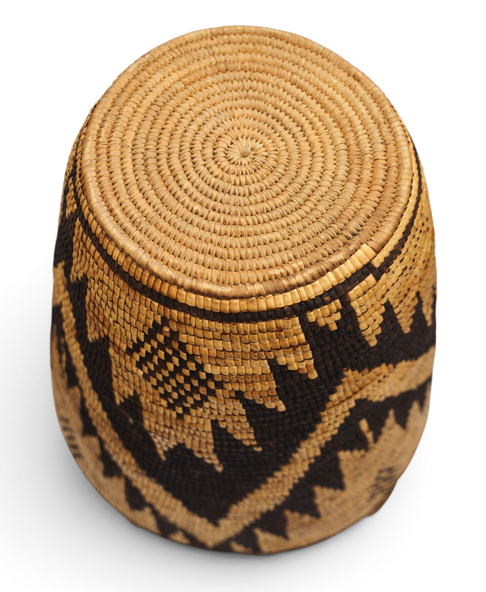Antique Klickitat Indian Burden Basket Attributed to Elsie Thomas - 3