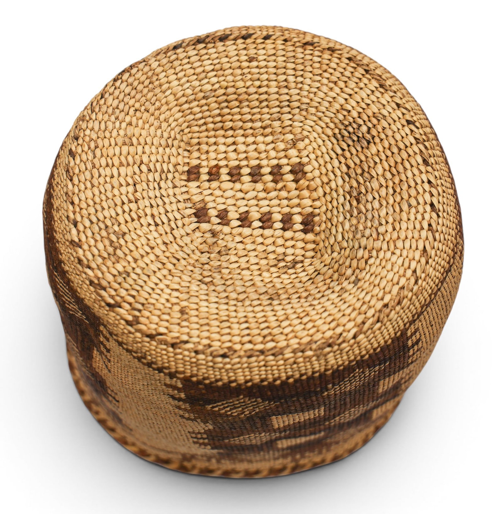 Antique Skokomish Pictorial Indian Basket - 3