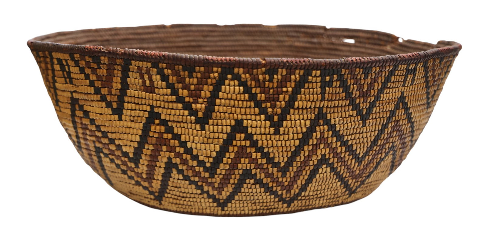 Antique Nisqually Large Indian Basket - 2