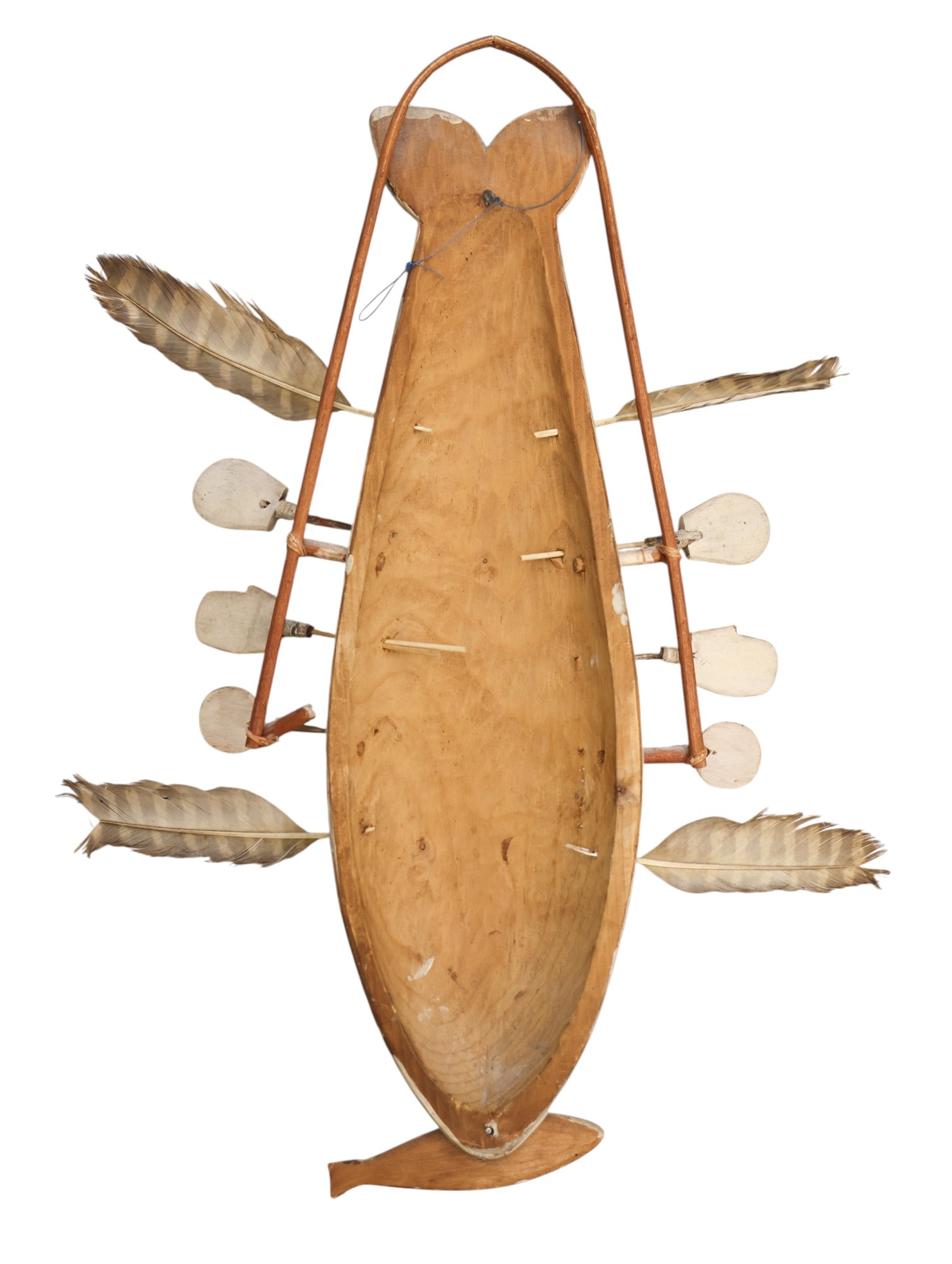 Old Yupik Eskimo Beluga Whale Form Nunivak Mask - 3