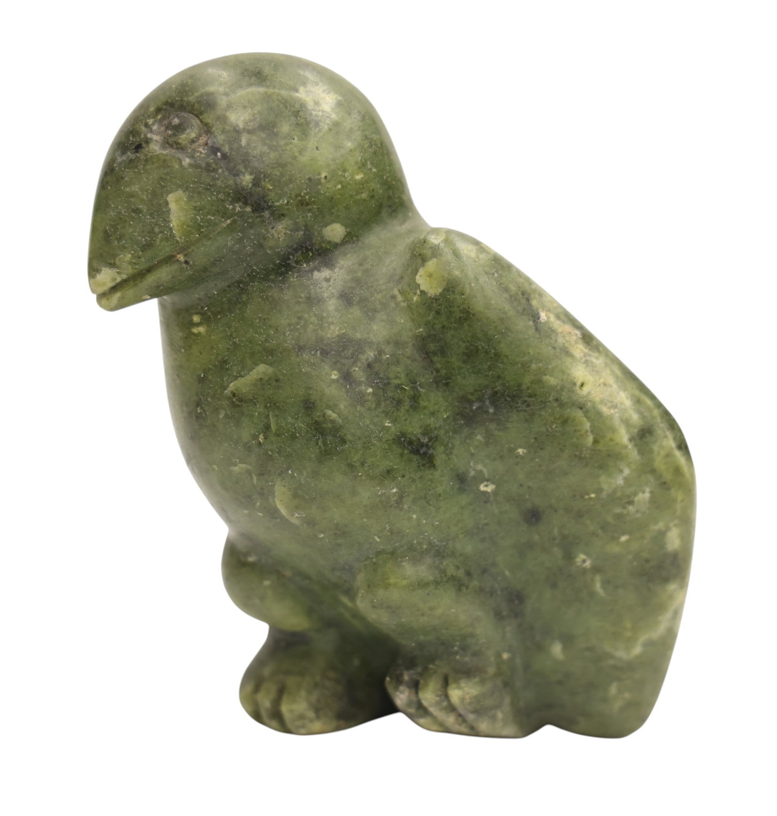 Kalai Adla Inuit Eskimo Greenstone Bird Carving (1 of 4)