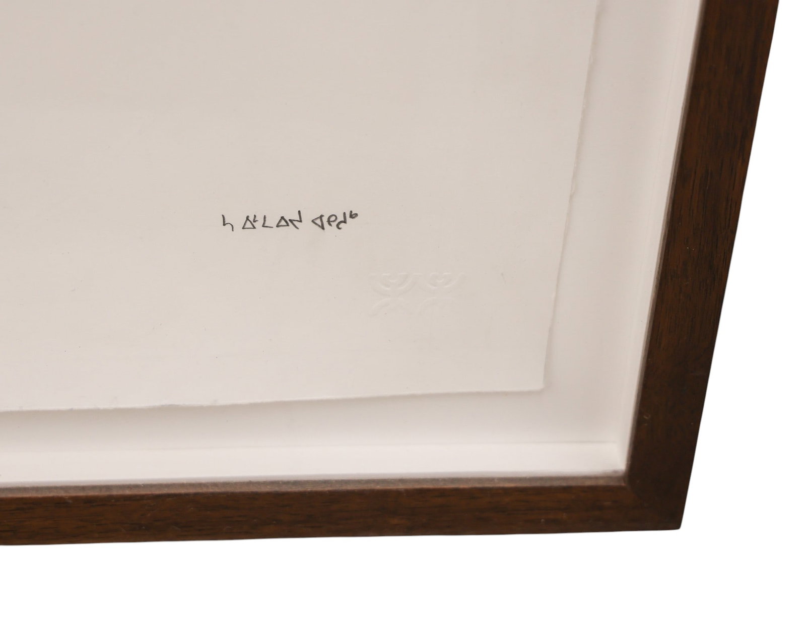 Saimaiyu Akesuk Inuit Large Walrus Wax Crayon on Paper Framed - 3