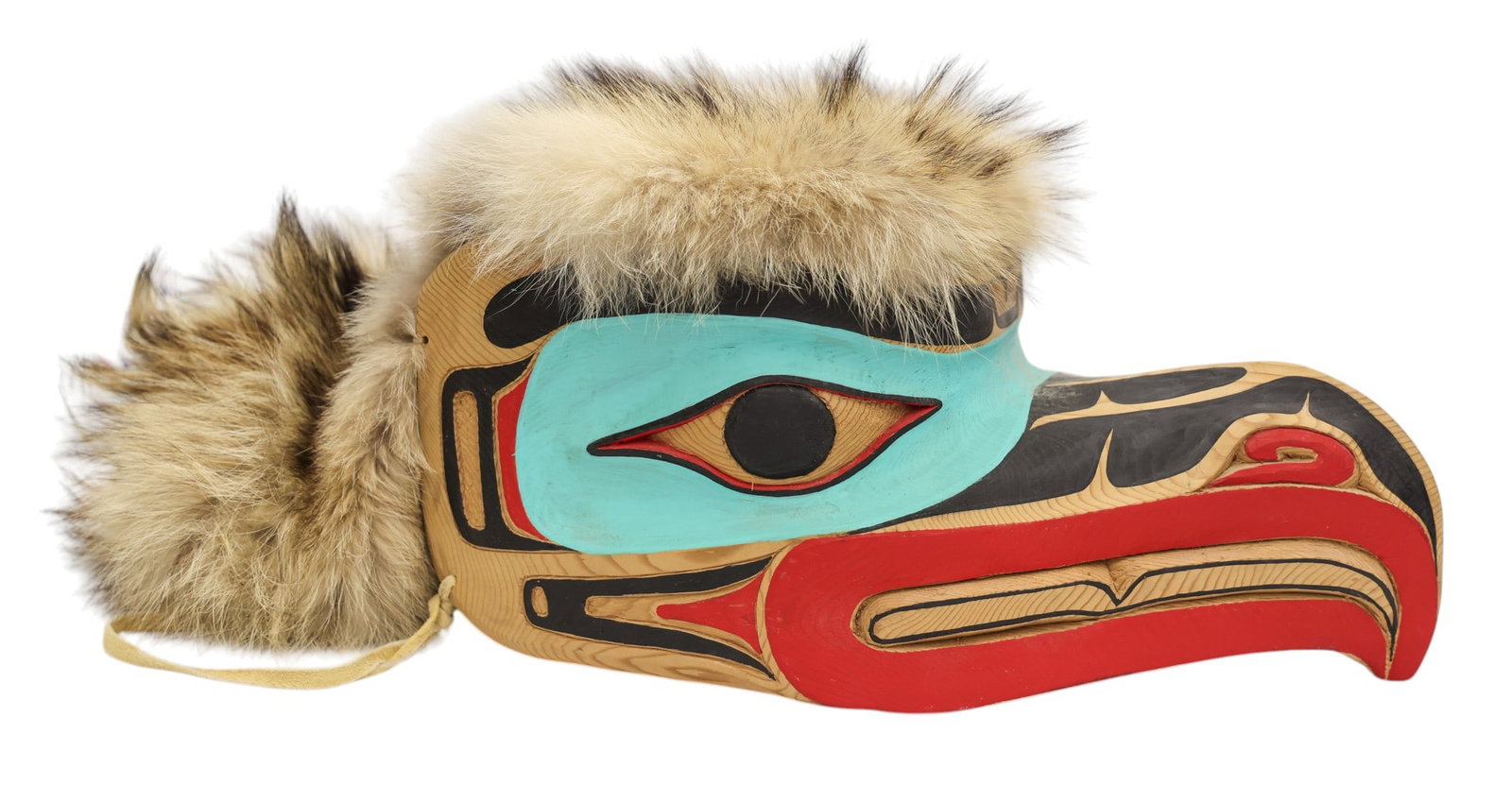 Myron Barnes (Tlingit) "Eagle Mask" 2004 Painted Cedar (1 of 2)