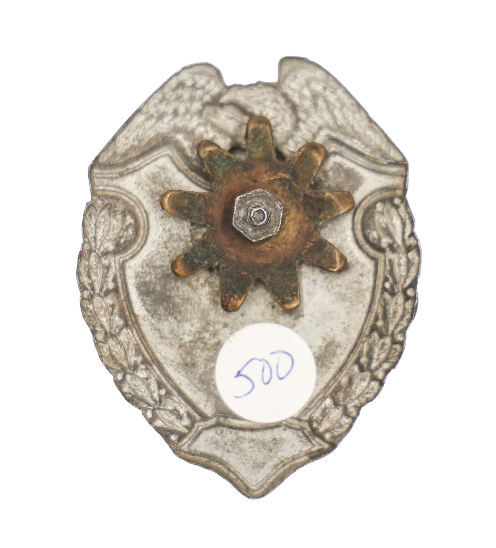 Antique Sioux Guard Metal Hat Badge - 2