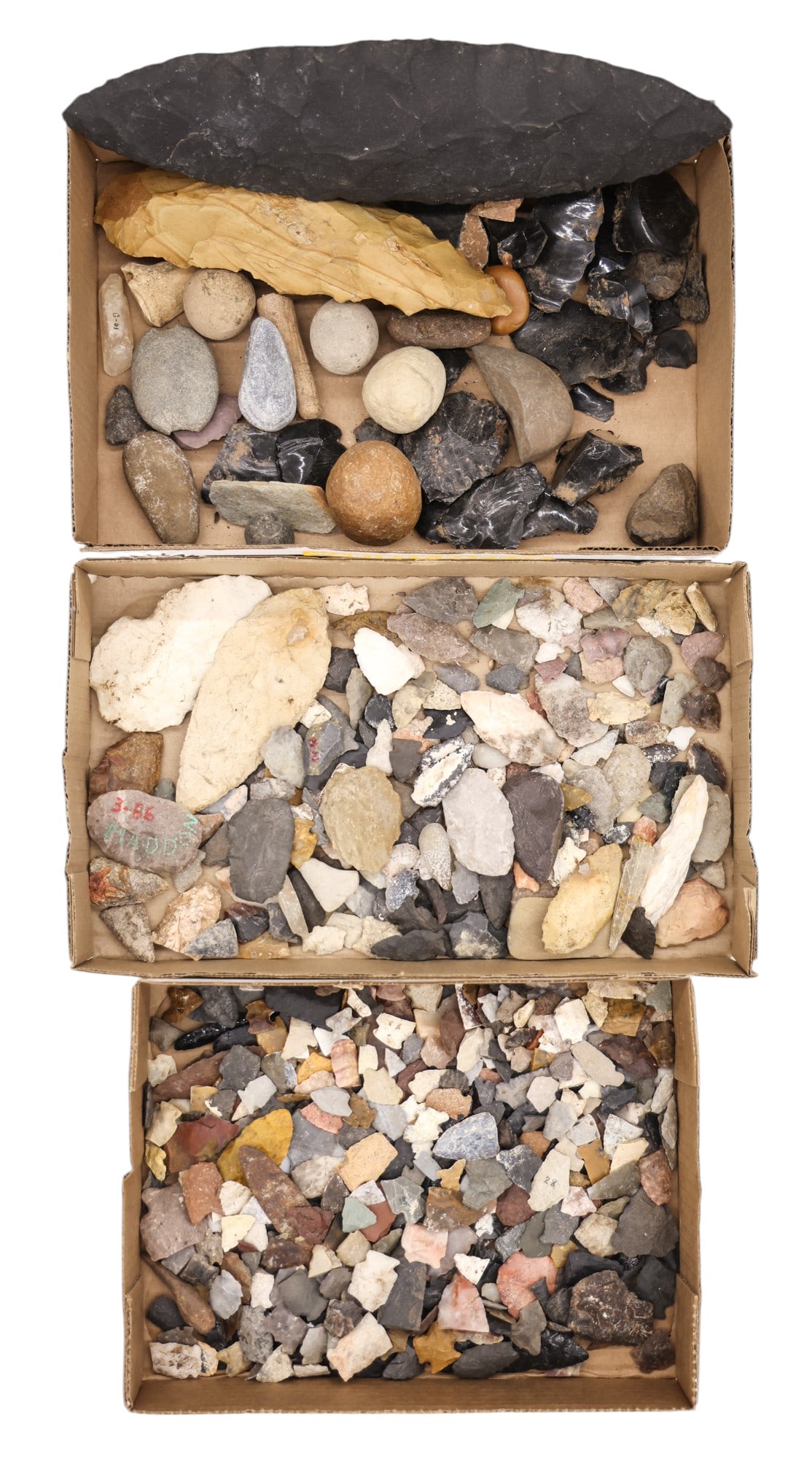 Lifetime Collection of Old Native American Found Arrowheads and Implements (1 of 4)