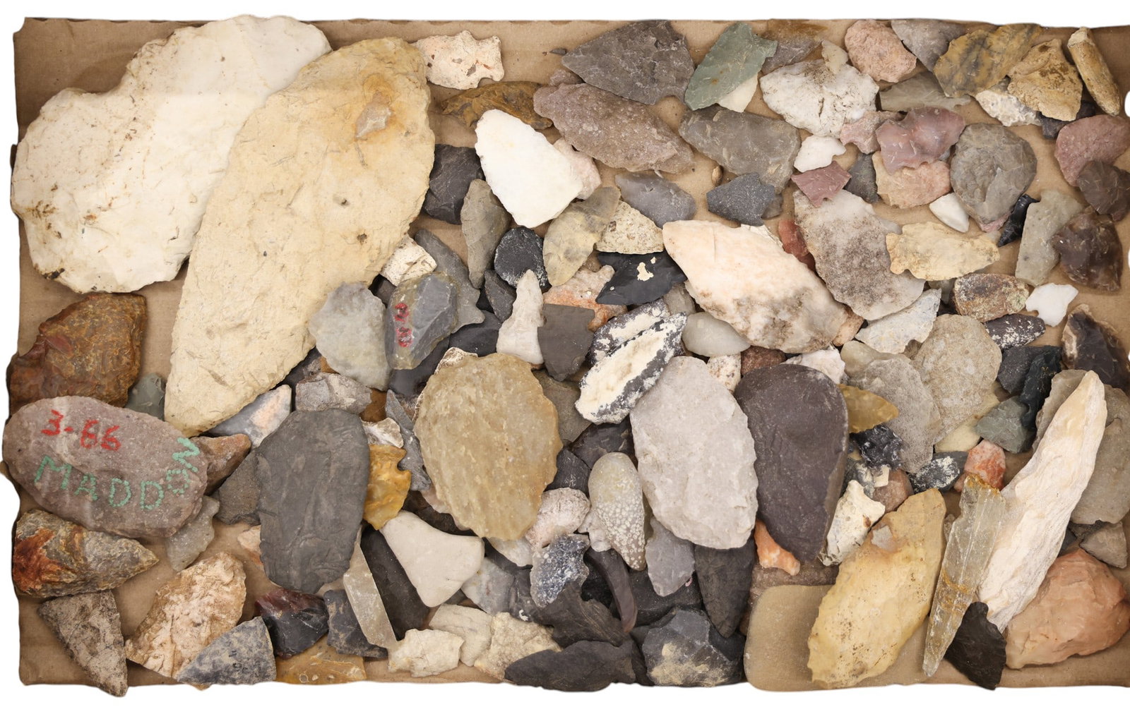 Lifetime Collection of Old Native American Found Arrowheads and Implements - 3