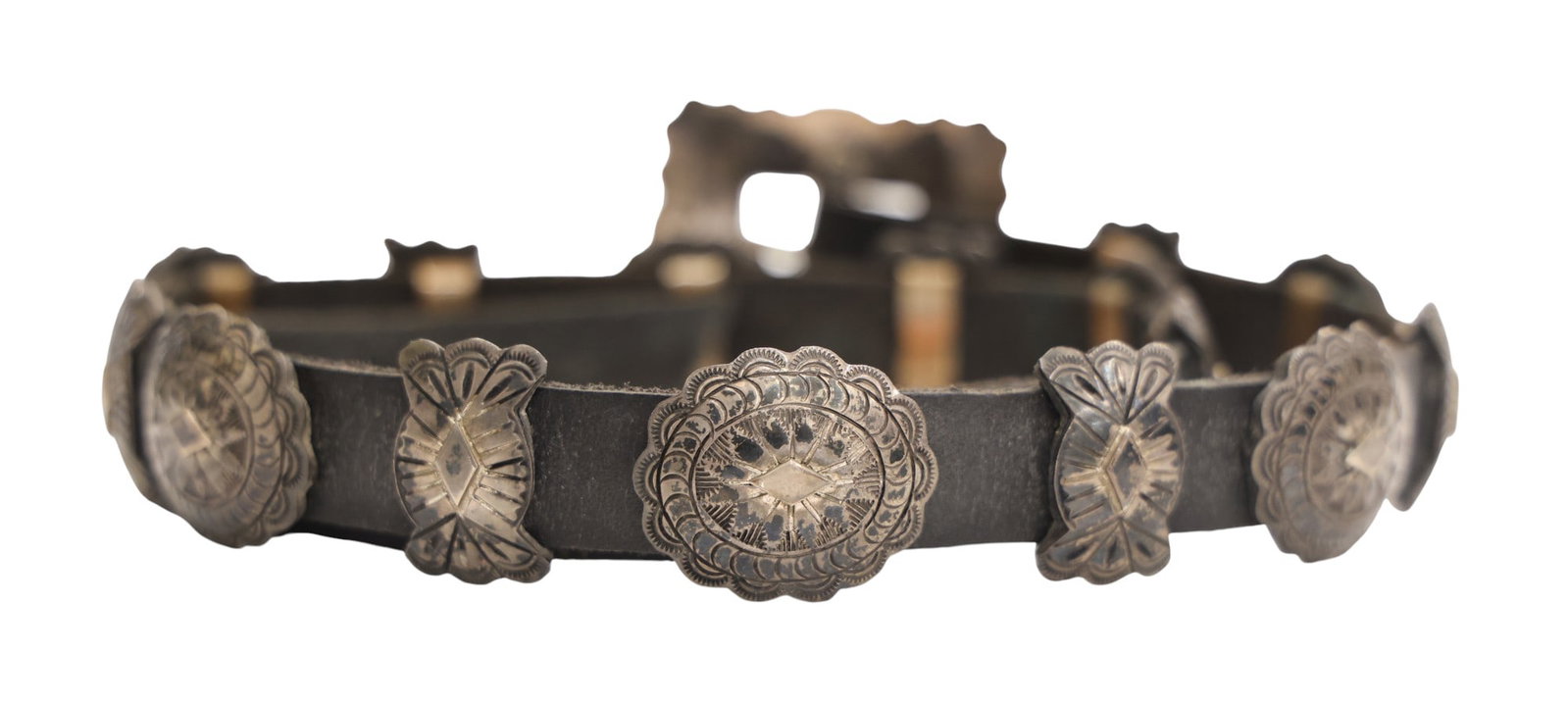 Michael Rogers Navajo Sterling Concho Belt - 2