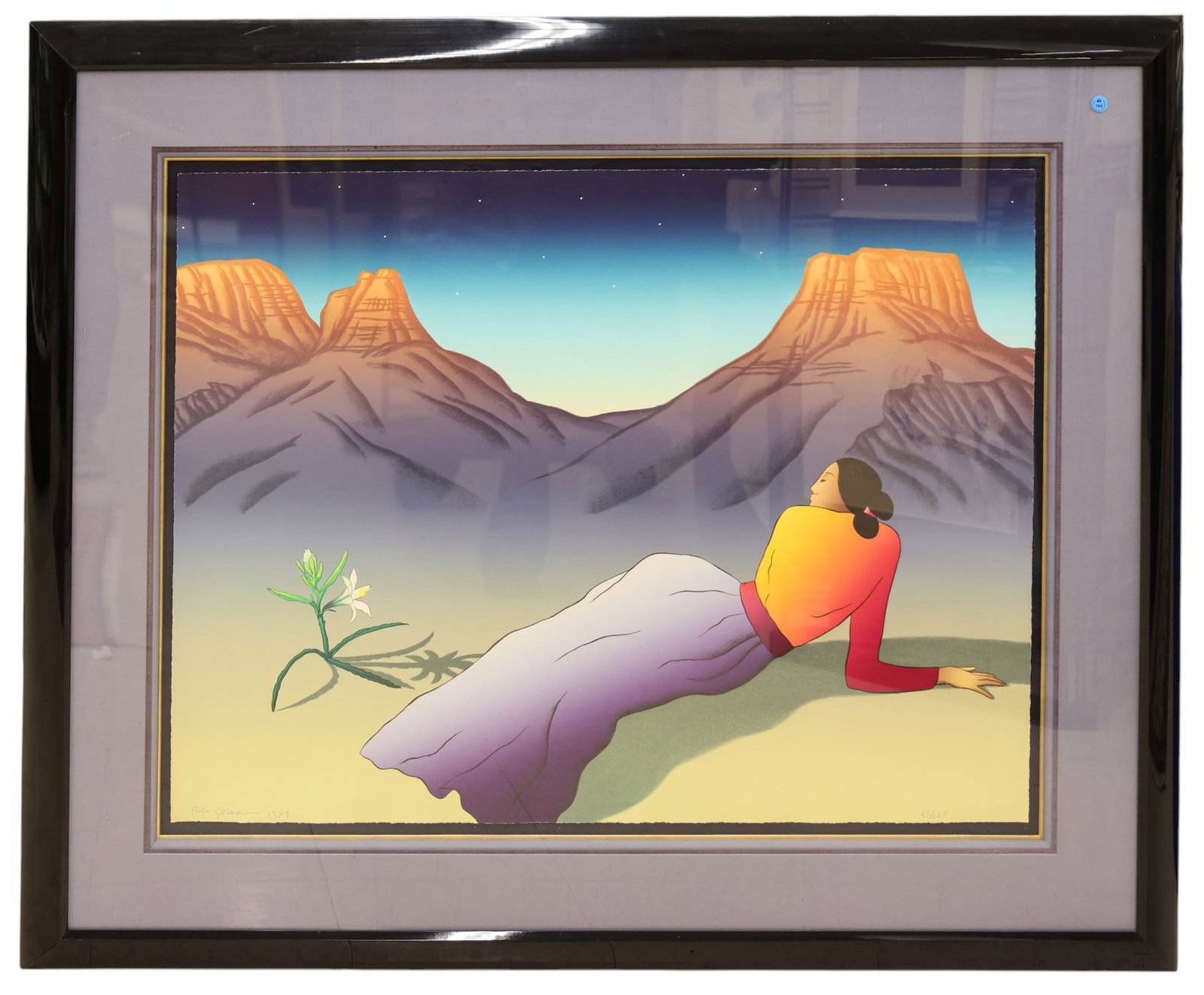 R.C. Gorman "Desert Lily" 1989 Stone Lithograph - 2