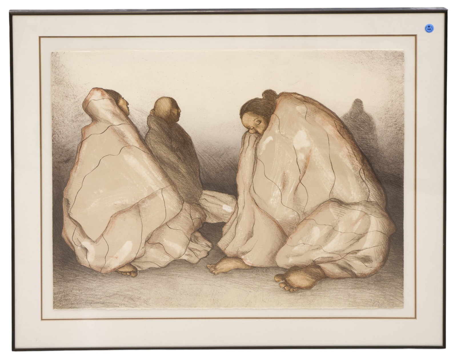 R.C. Gorman "Waiting Women" 1976 Stone Lithograph - 2