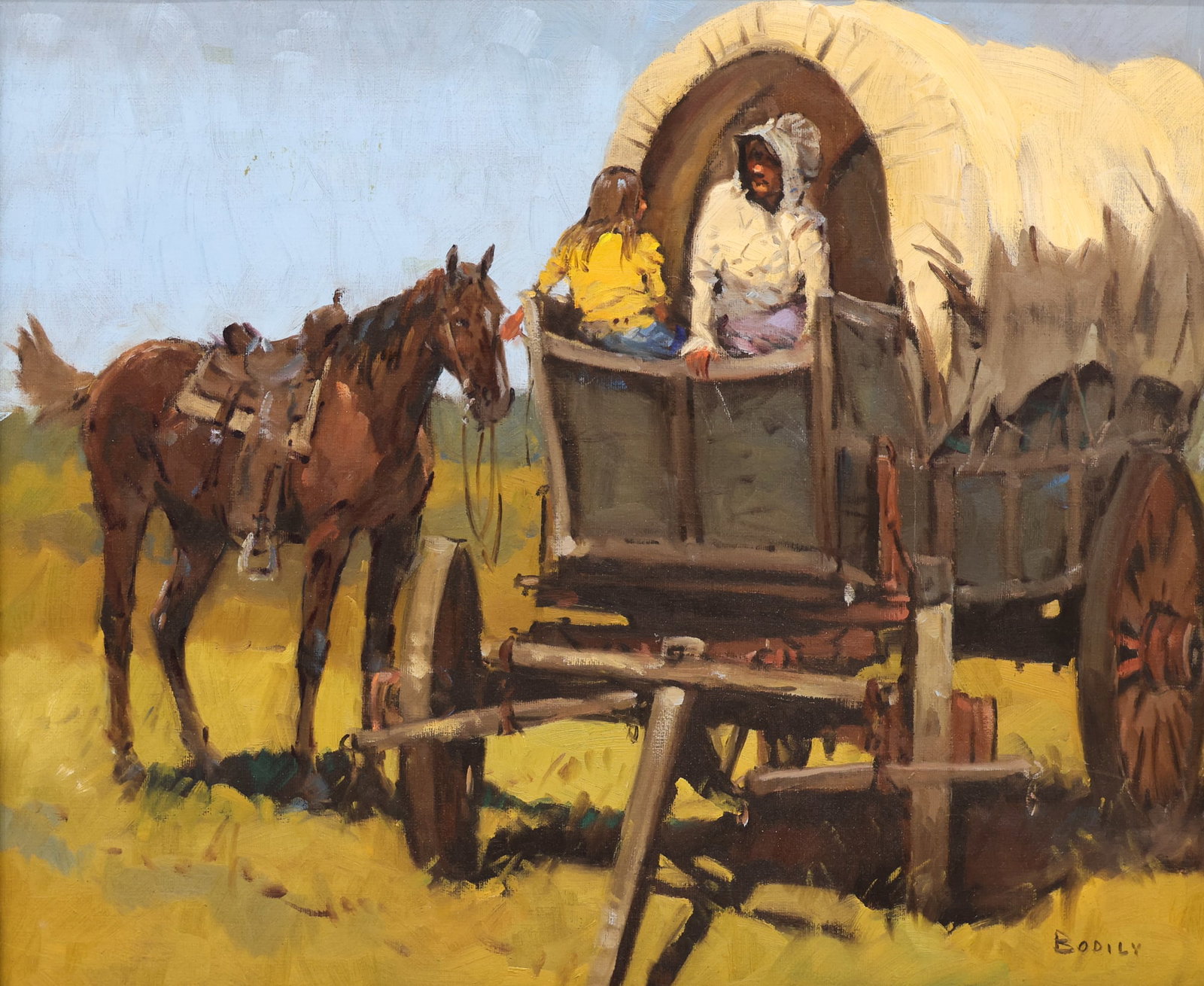 Sheryl Bodily "Prairie Life" Oil on Canvas (1 of 2)