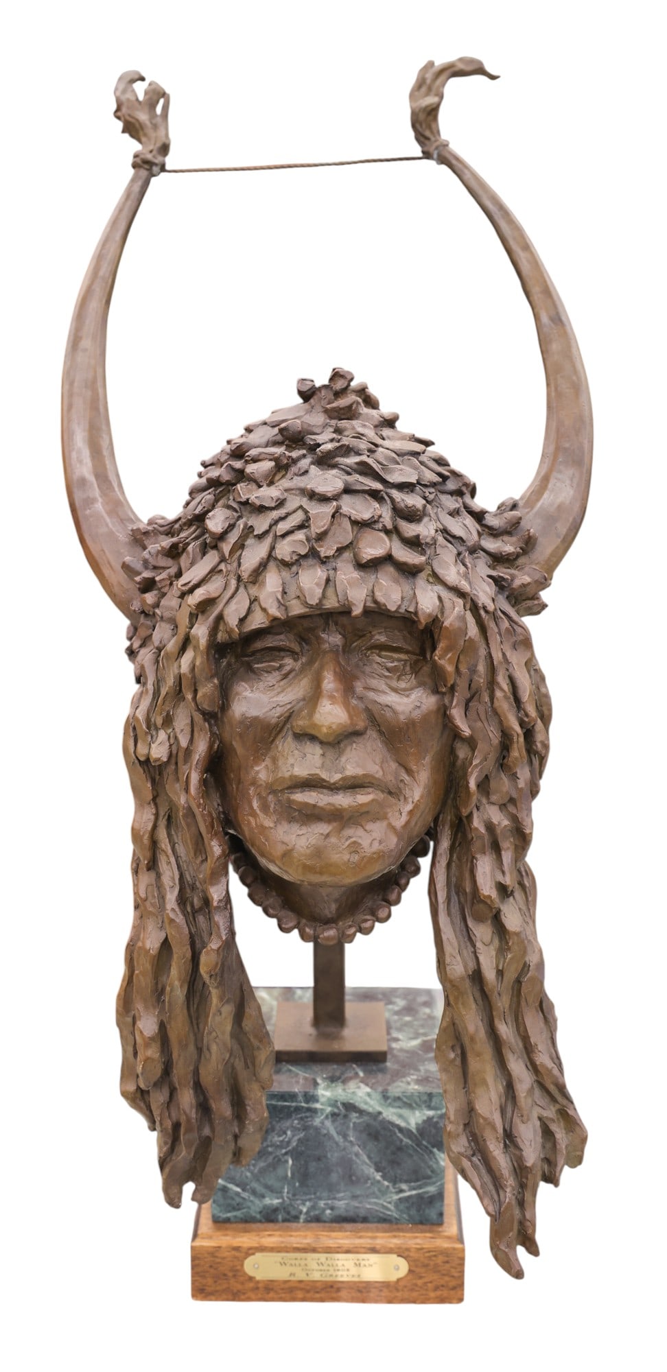 Richard Greeves "Walla Walla Man" 2002 Bronze Sculpture (1 of 2)