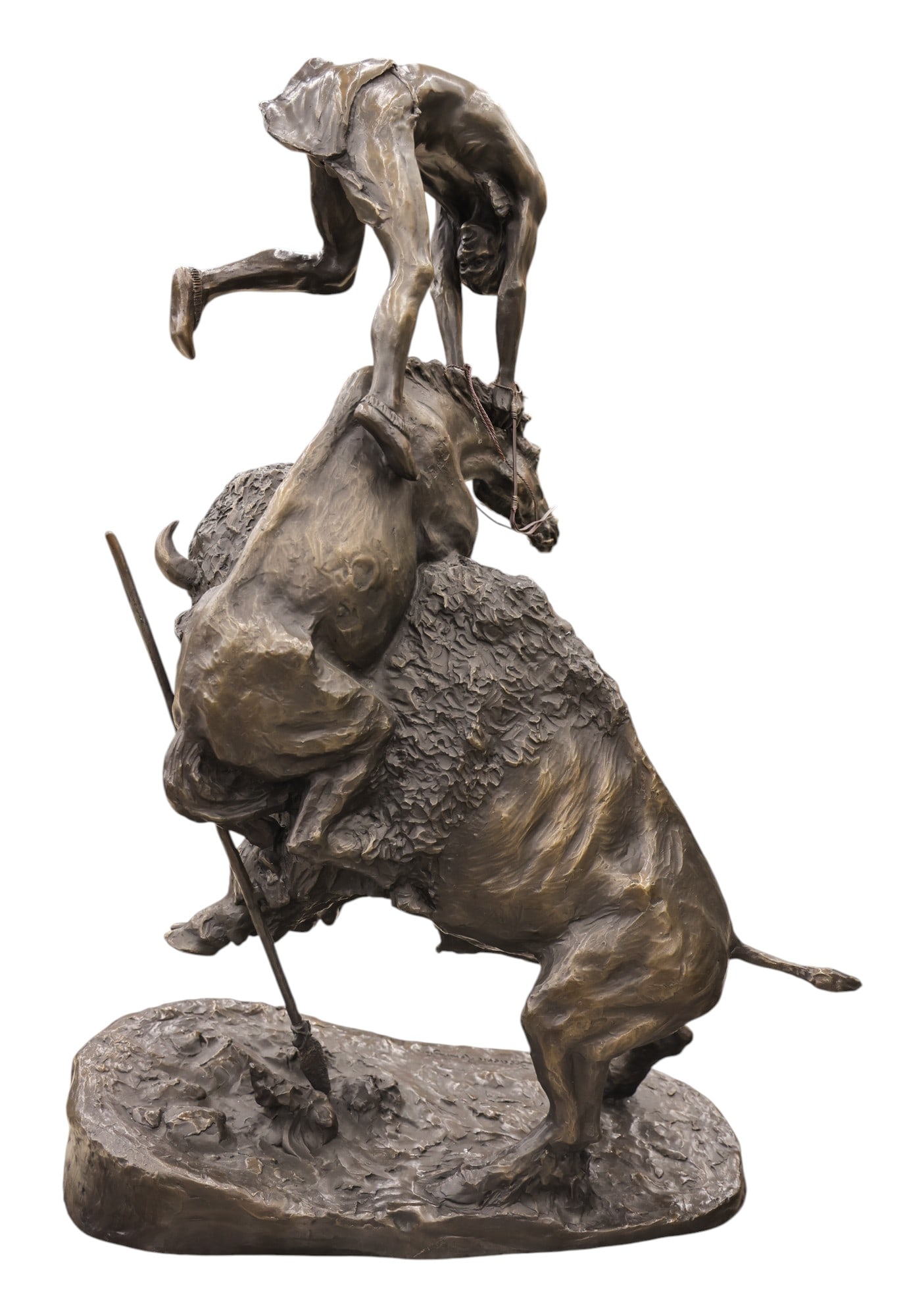 After Frederick Remington "The Buffalo Horse" Bronze Sculpture - 2