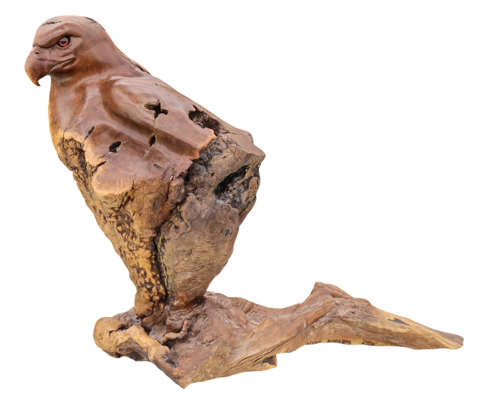 Larry Roberts "Eagle 2" 2006 Wood Sculpture (1 of 2)