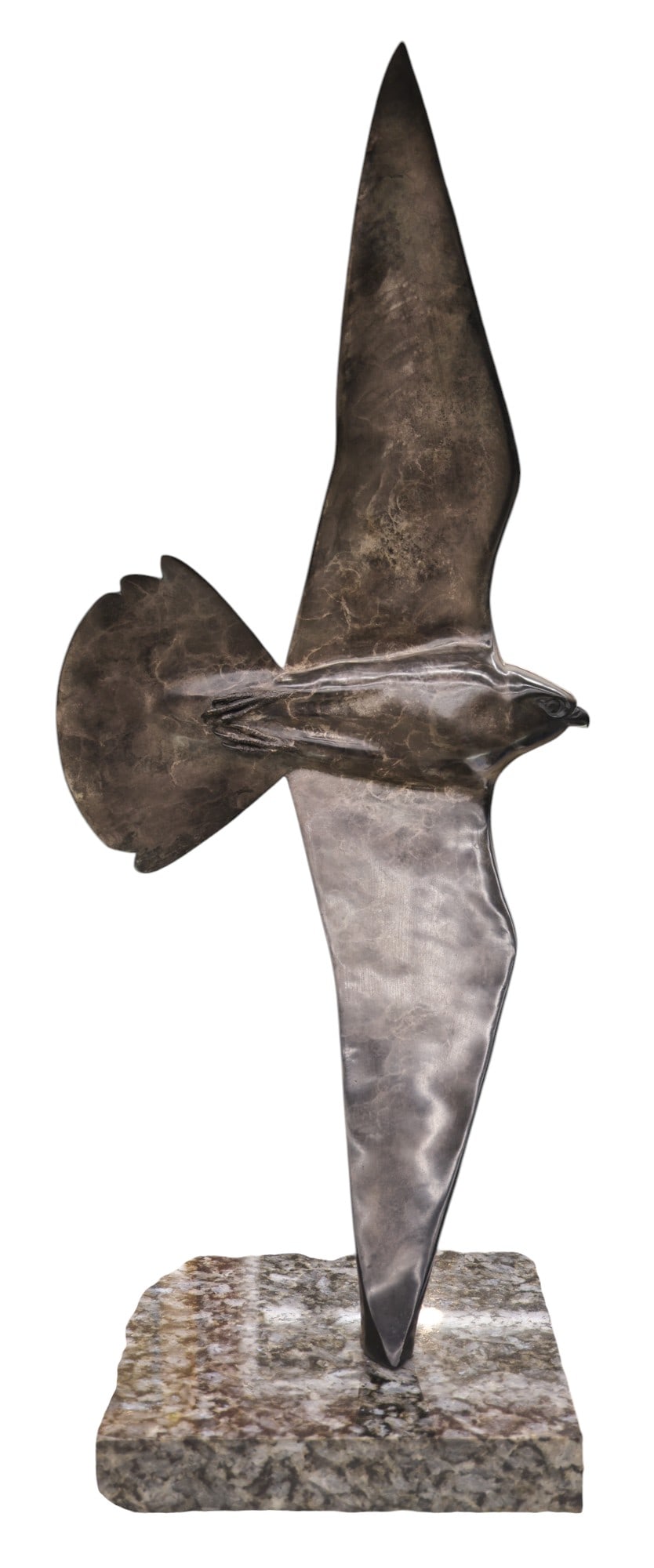 Ross Matteson "Peregrine Flight" 1989 Bronze Sculpture (1 of 3)