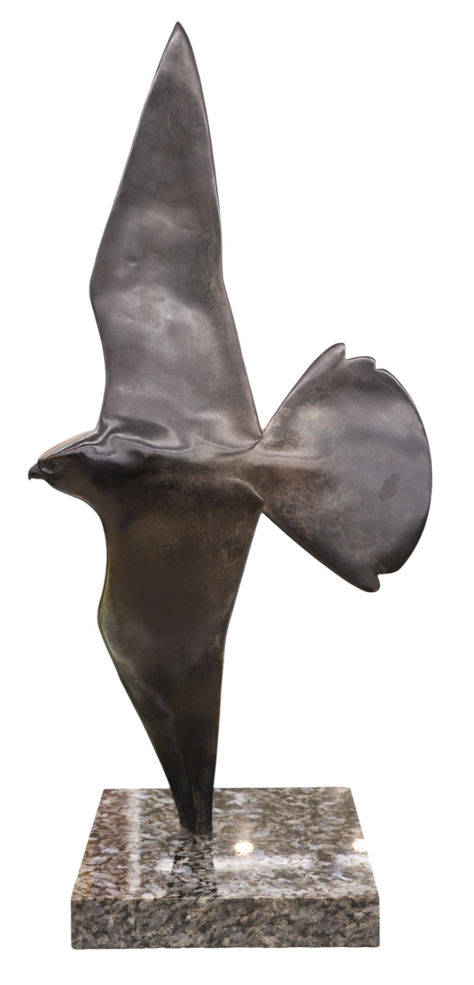 Ross Matteson "Peregrine Flight" 1989 Bronze Sculpture - 2