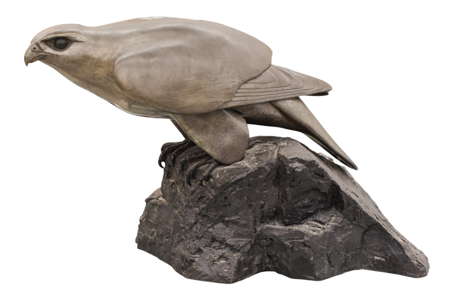 Ross Matteson "Gyr" (Falcon) 1990 Bronze Sculpture (1 of 3)