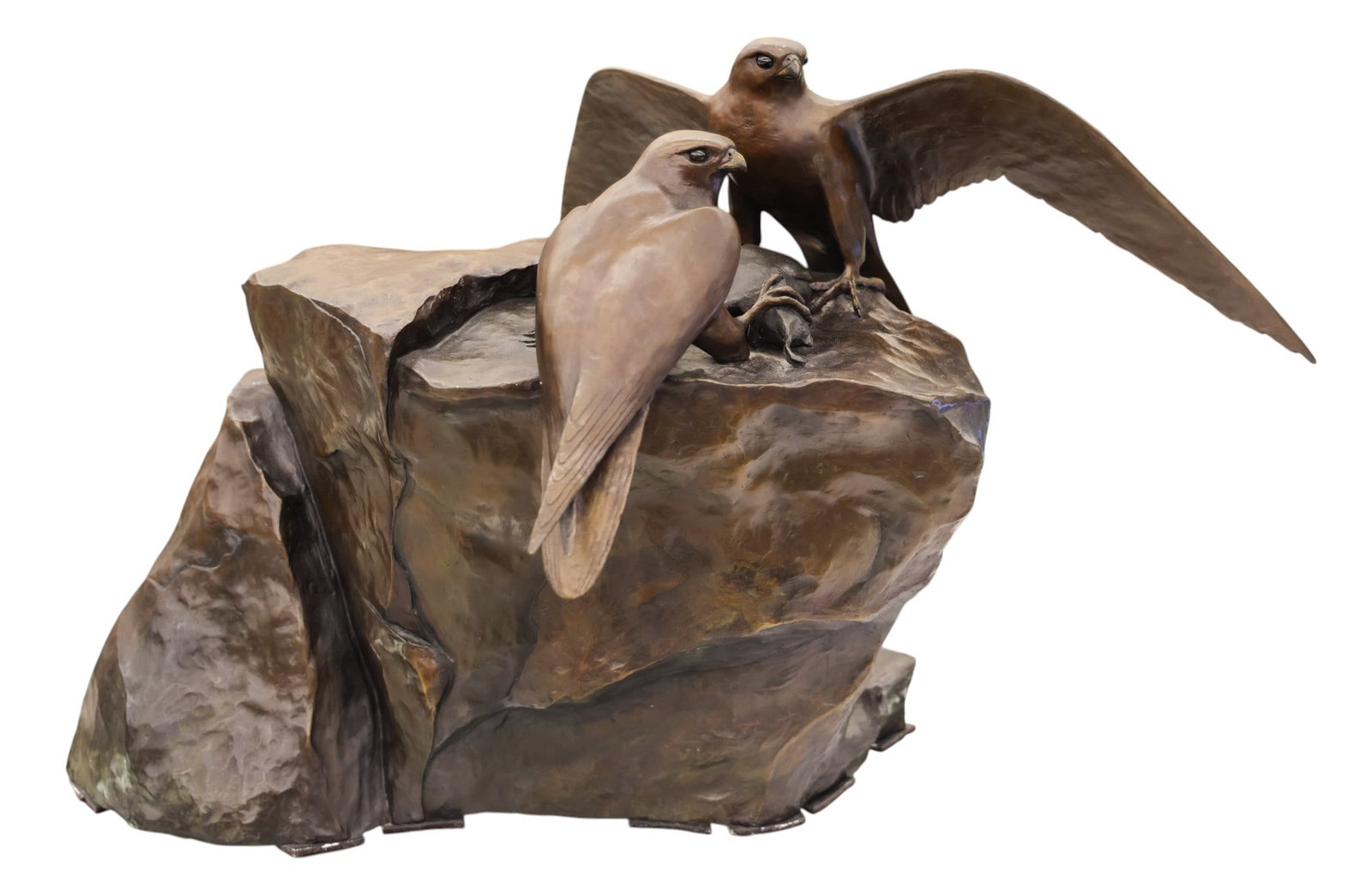 Ross Matteson "High on a Cliff" 1984 Bronze Sculpture - 2