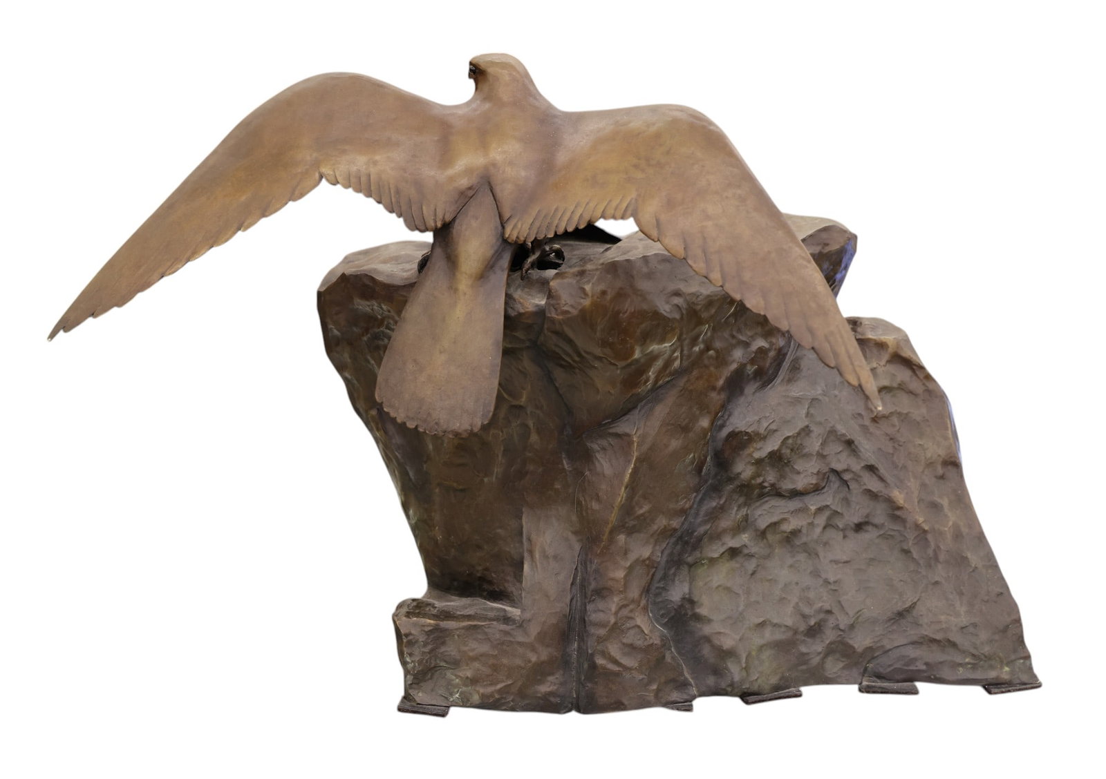 Ross Matteson "High on a Cliff" 1984 Bronze Sculpture - 3