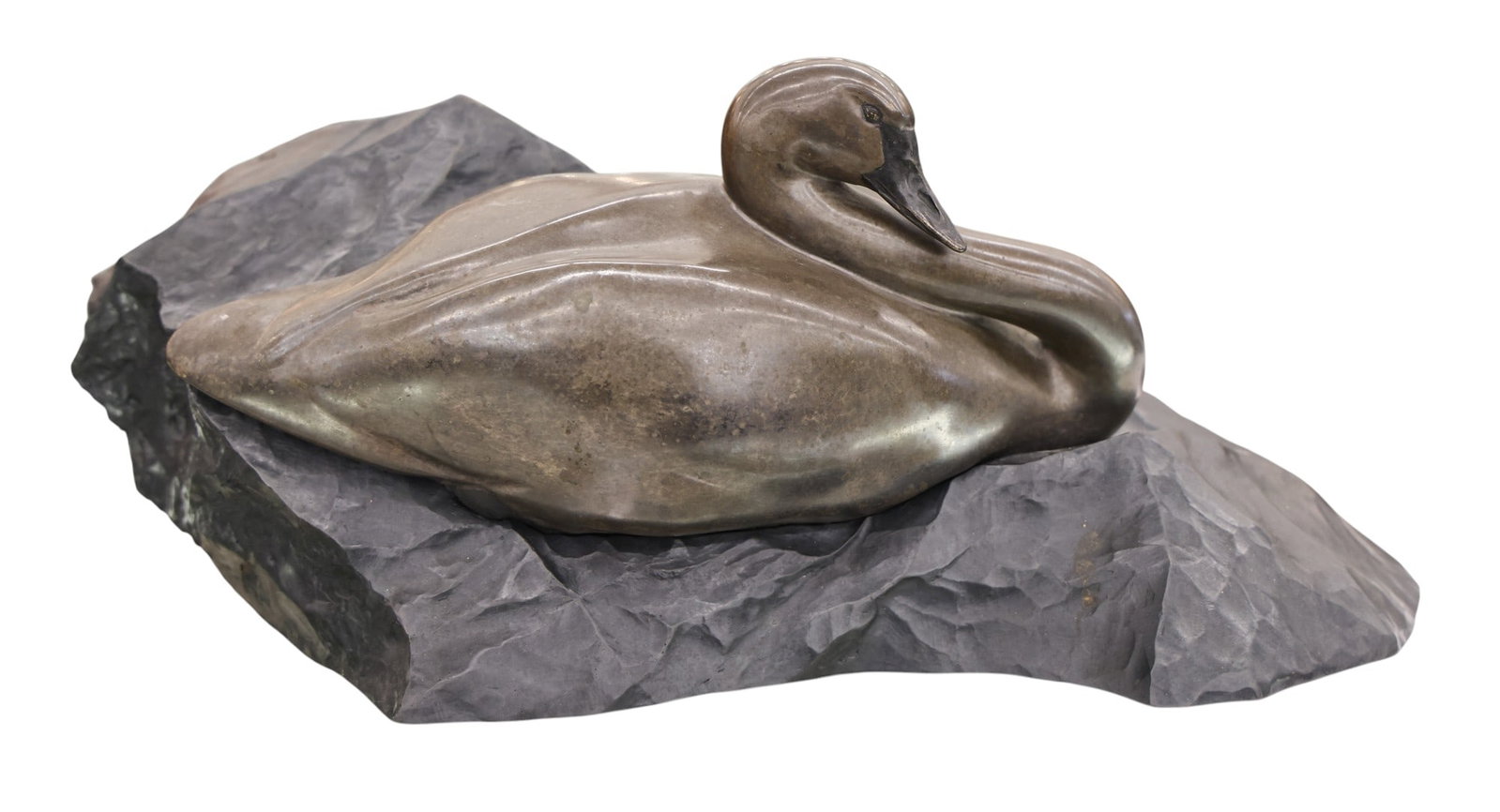 Ross Matteson "Aaron's Swan" 1998 Bronze Sculpture (1 of 2)
