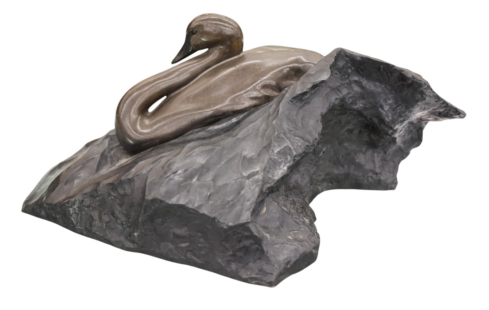 Ross Matteson "Aaron's Swan" 1998 Bronze Sculpture - 2
