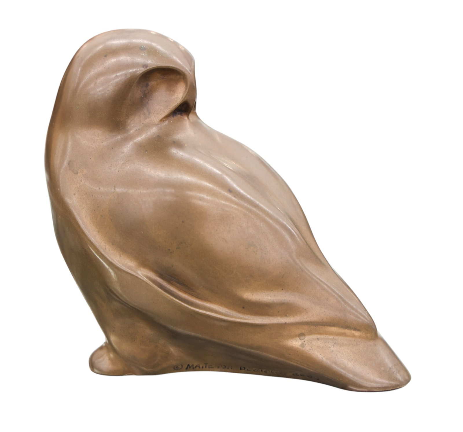 Ross Matteson "Owl" 2000 Bronze Sculpture (1 of 2)