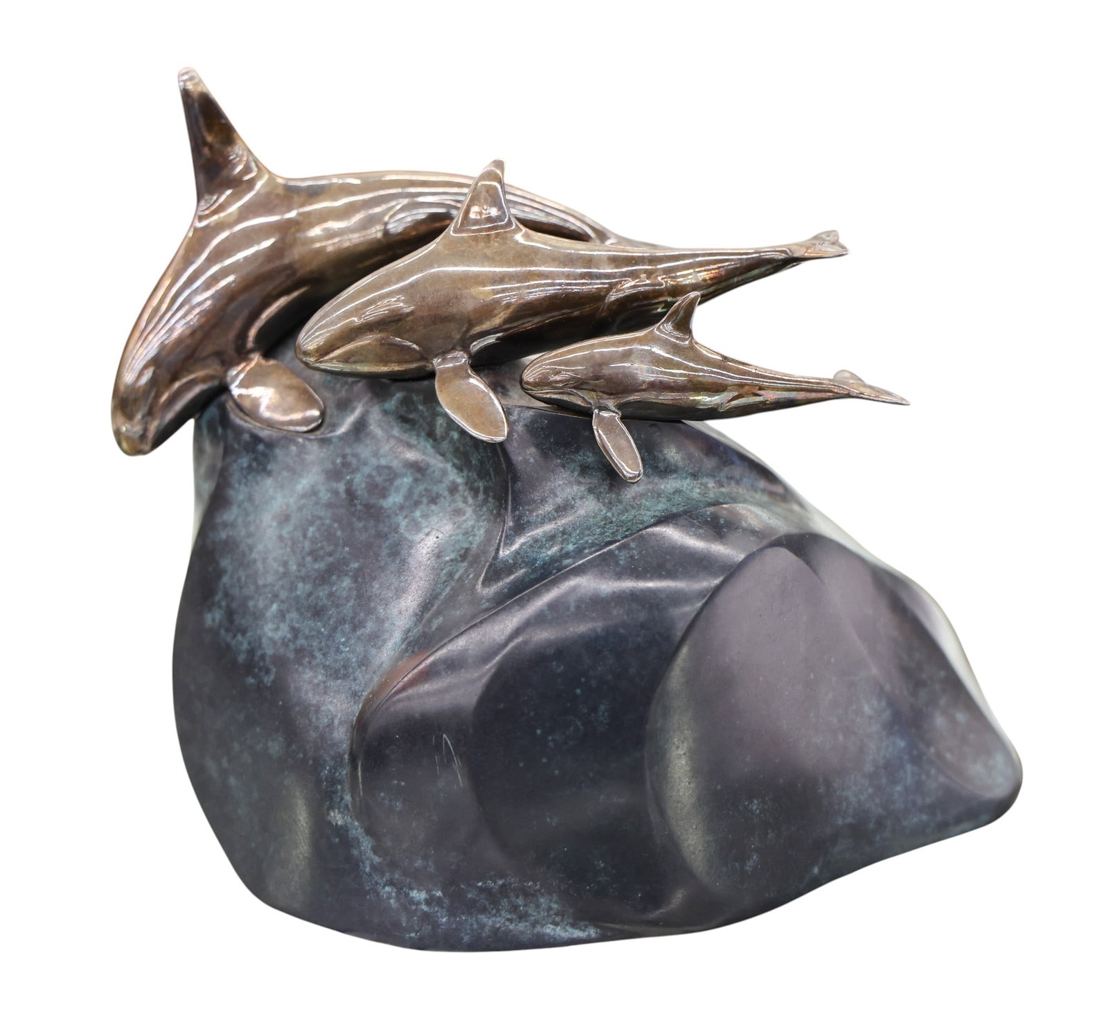 Ross Matteson "Orca Family" 1988 Bronze Sculpture (1 of 2)