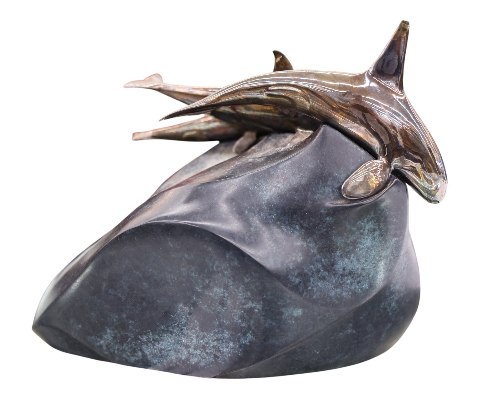 Ross Matteson "Orca Family" 1988 Bronze Sculpture - 2