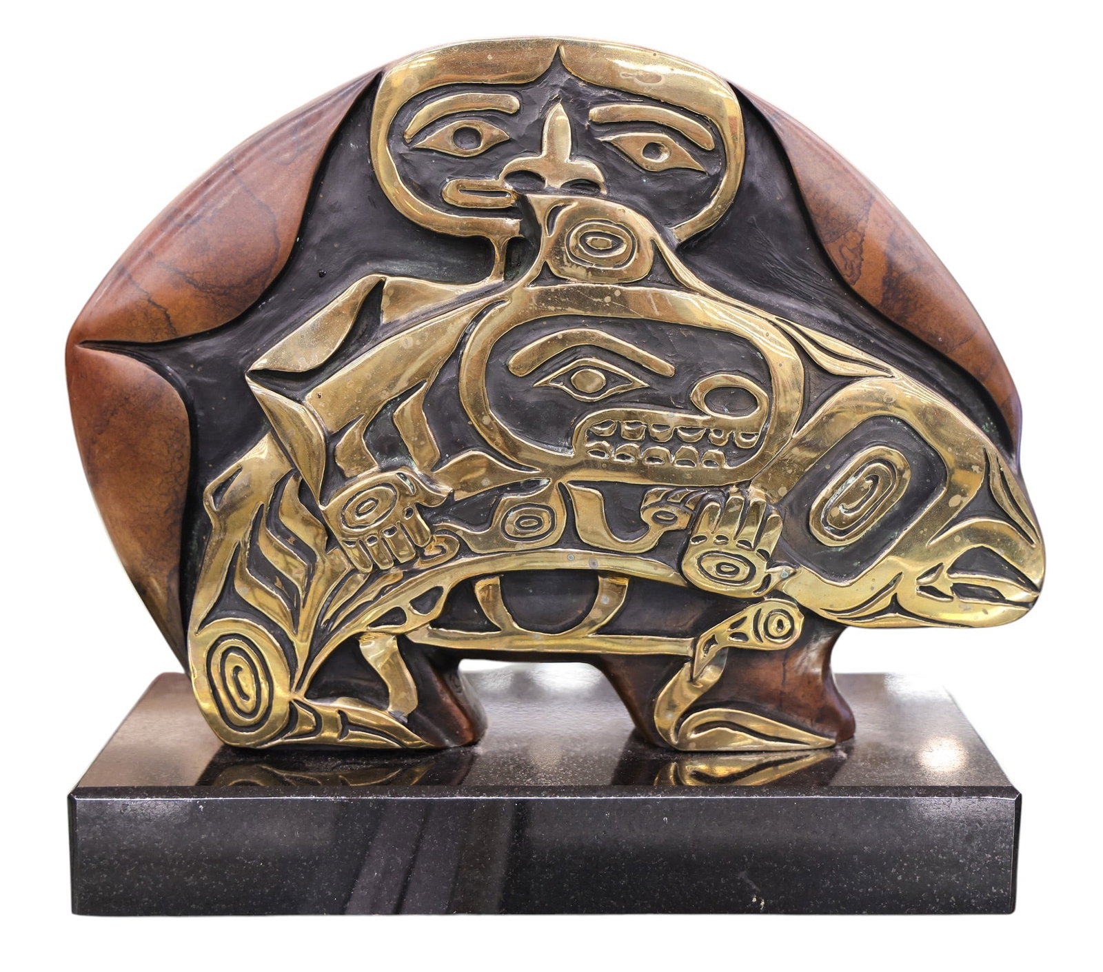 Arlene Mickelson "Bear Transformation" Bronze Sculpture (1 of 2)