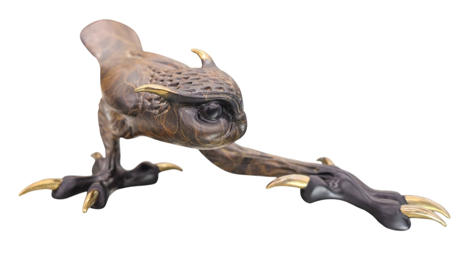 Tim Cotterill "Big Foot" (Owl) 1998 Bronze Sculpture - 2