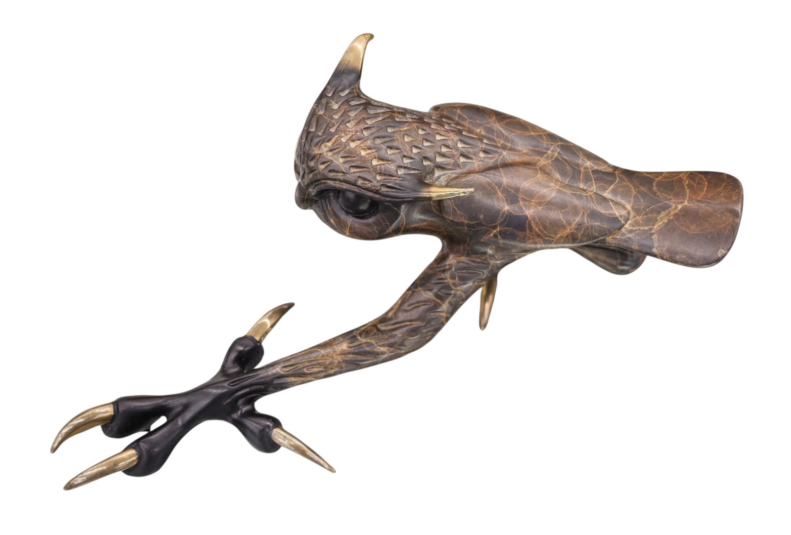 Tim Cotterill "Big Foot" (Owl) 1998 Bronze Sculpture - 3