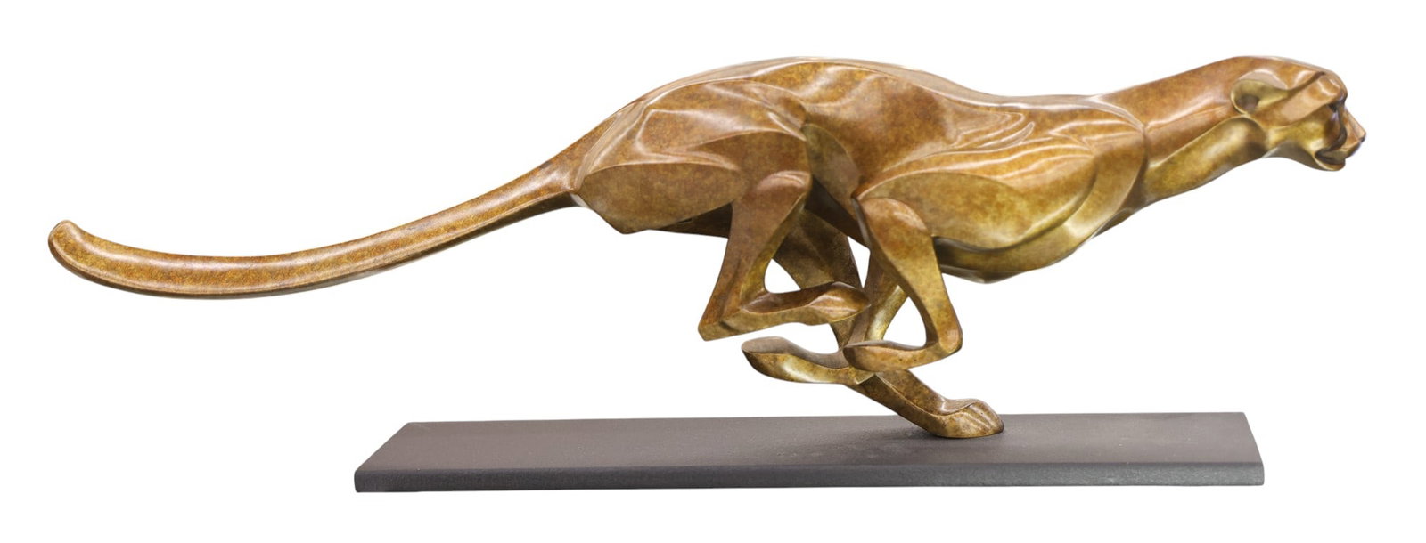 Janet Rosetta "Cheetah" 1987 Bronze Sculpture - 2