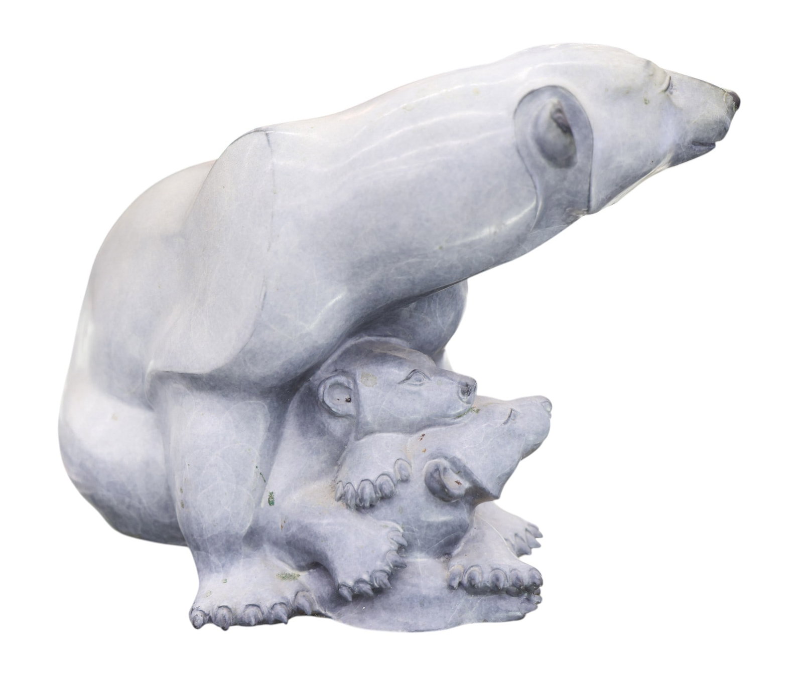 Jacques and Mary Regat "Polar Bear Family" 1996 Bronze Sculpture - 2