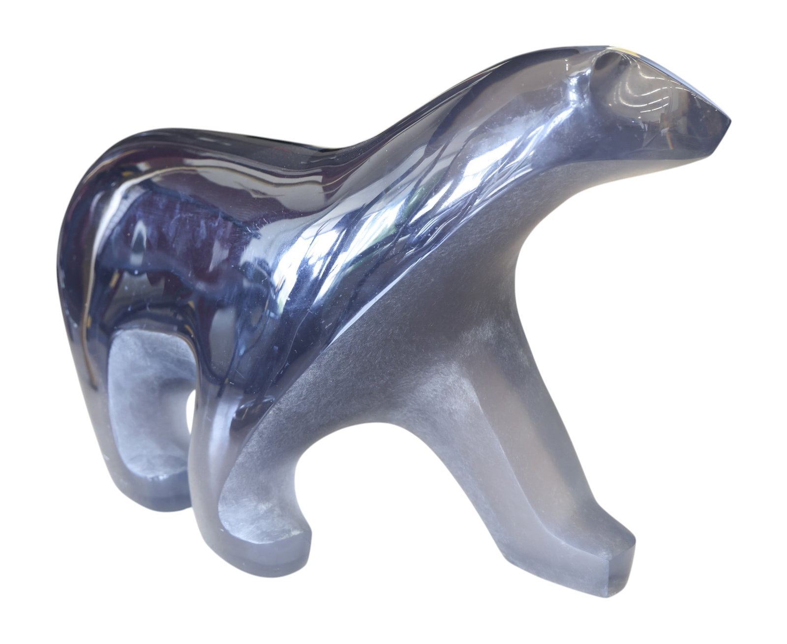 Louis Von Koelnau "Polar Bear" 1989 Large Lucite Sculpture - 2