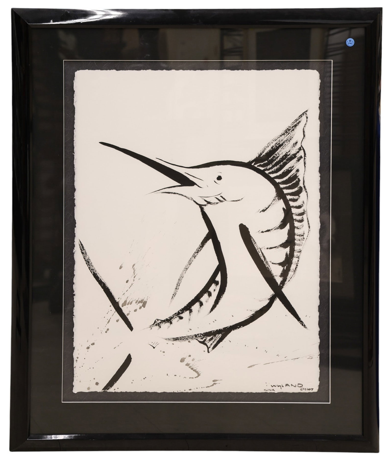 Robert Wyland "Marlin" 2007 Ink on Arches Paper - 2