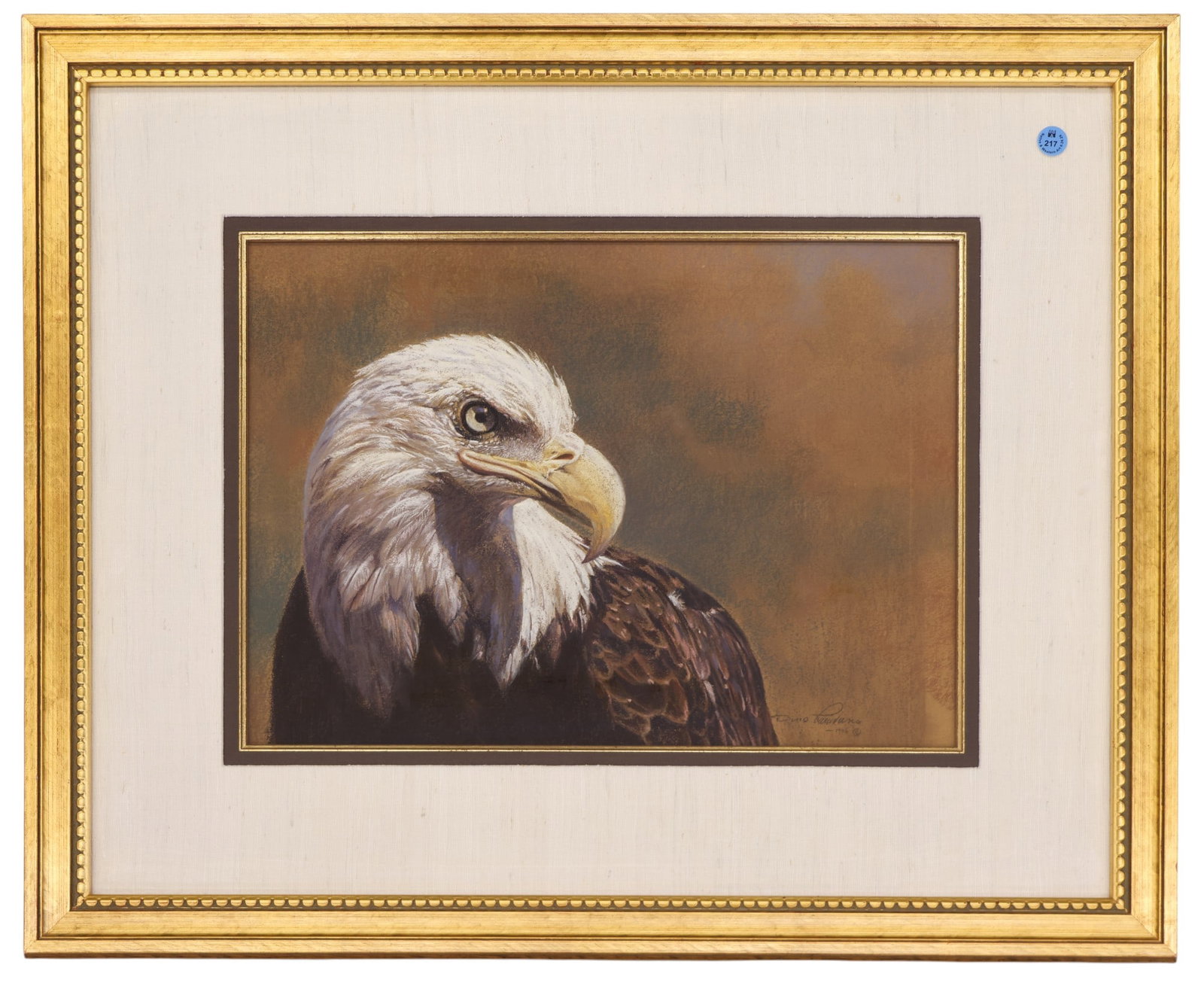 Dino Paravano "Eagle Eye" 1994 Pastel on Paper - 2