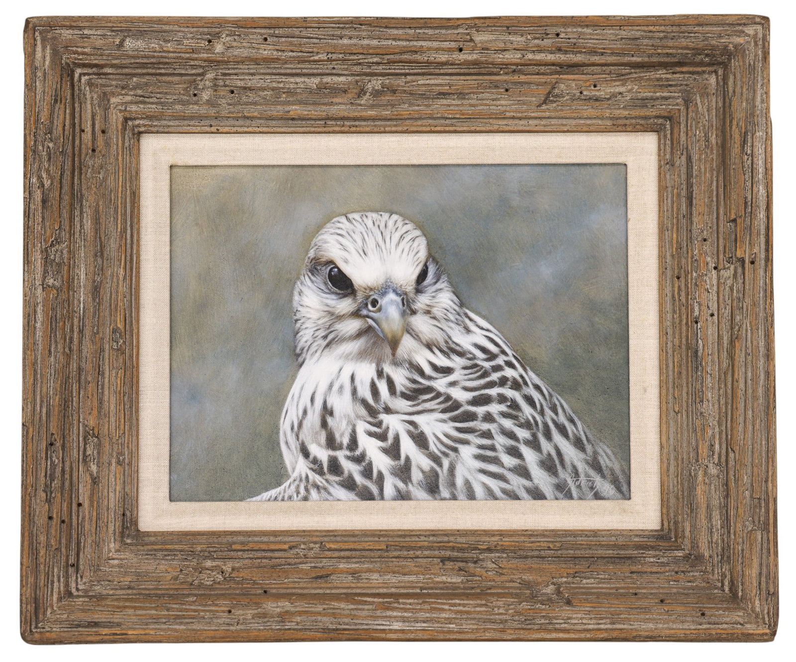 Edward Aldrich "Gyrfalcon" 1996 Oil on Masonite - 2