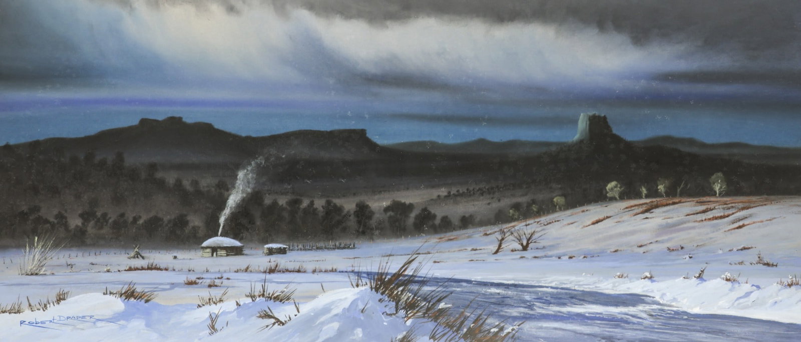 Robert Draper "Summer Home" Acrylic and Pastel on Board (1 of 2)