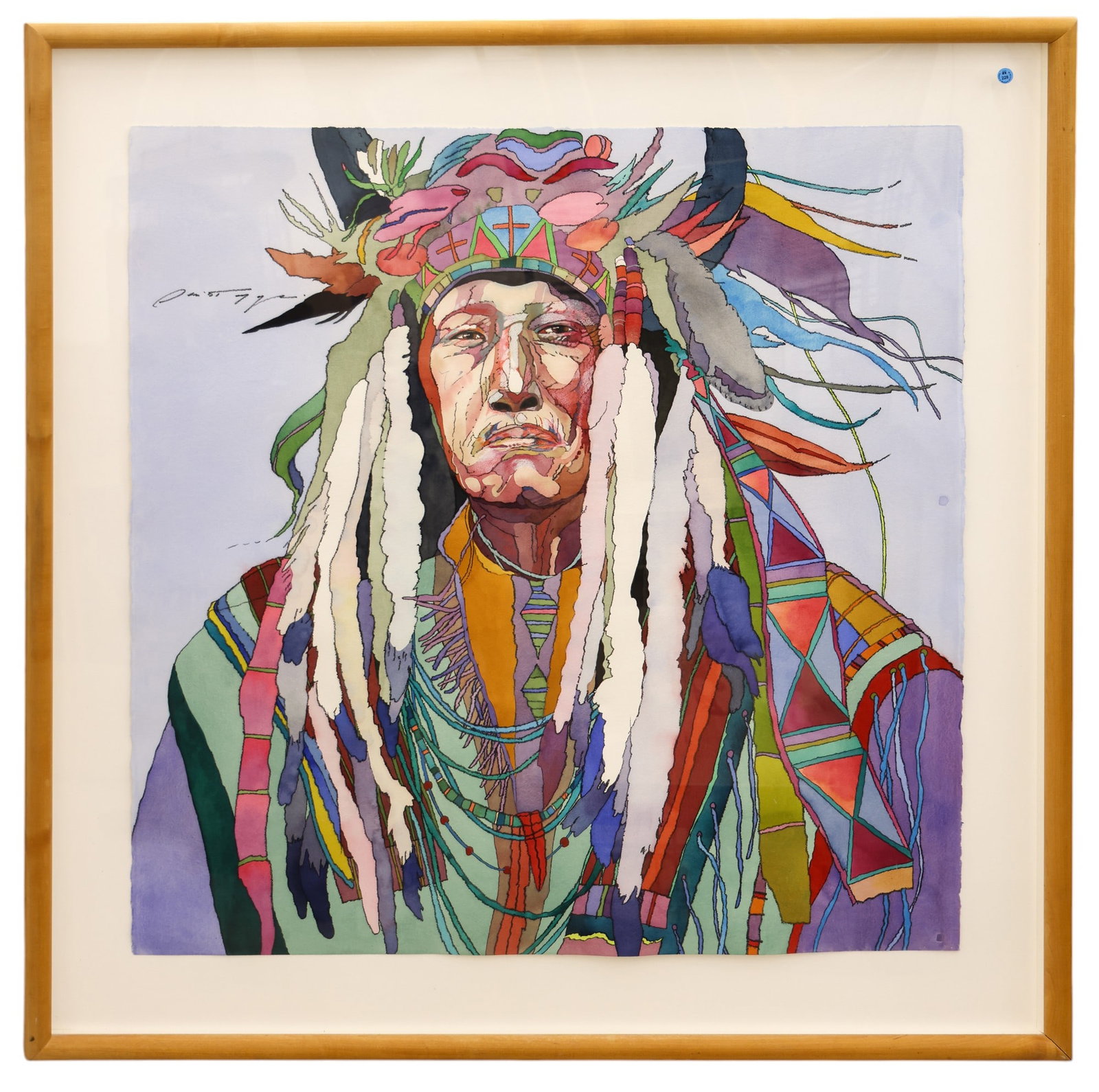 Sari Staggs "The Proud and the Brave" Large Watercolor on Paper - 2