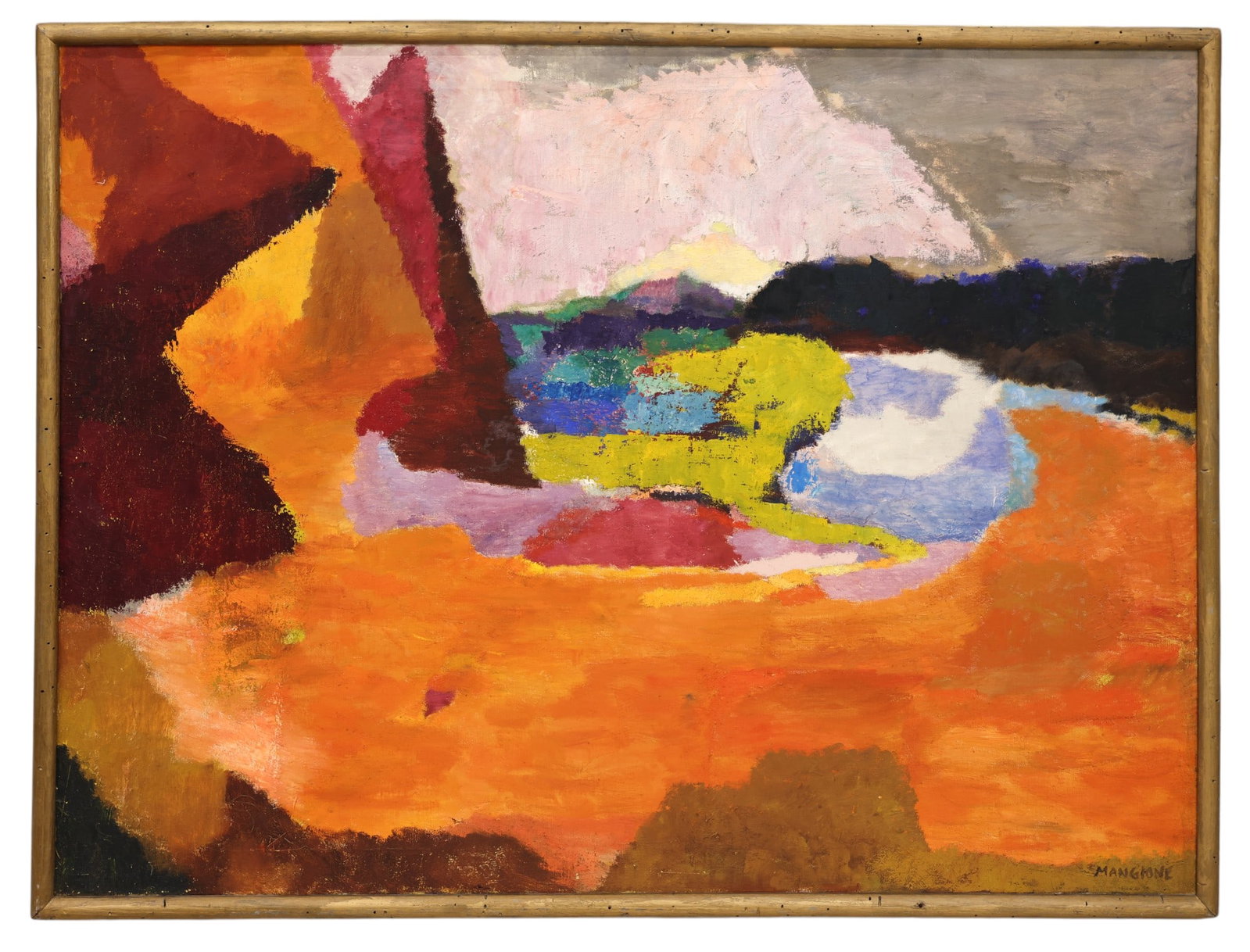 Patricia Mangione "New Mexico Landscape" Oil on Canvas - 2