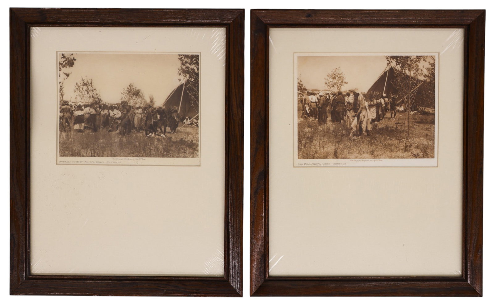 Collection 10pc Edward Curtis Small Photogavures Framed - 4
