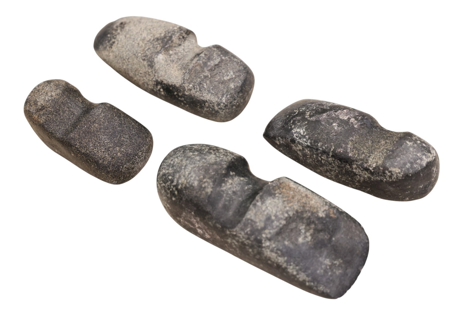 4pc Antique Southwest Native American Stone Axe Heads - 2