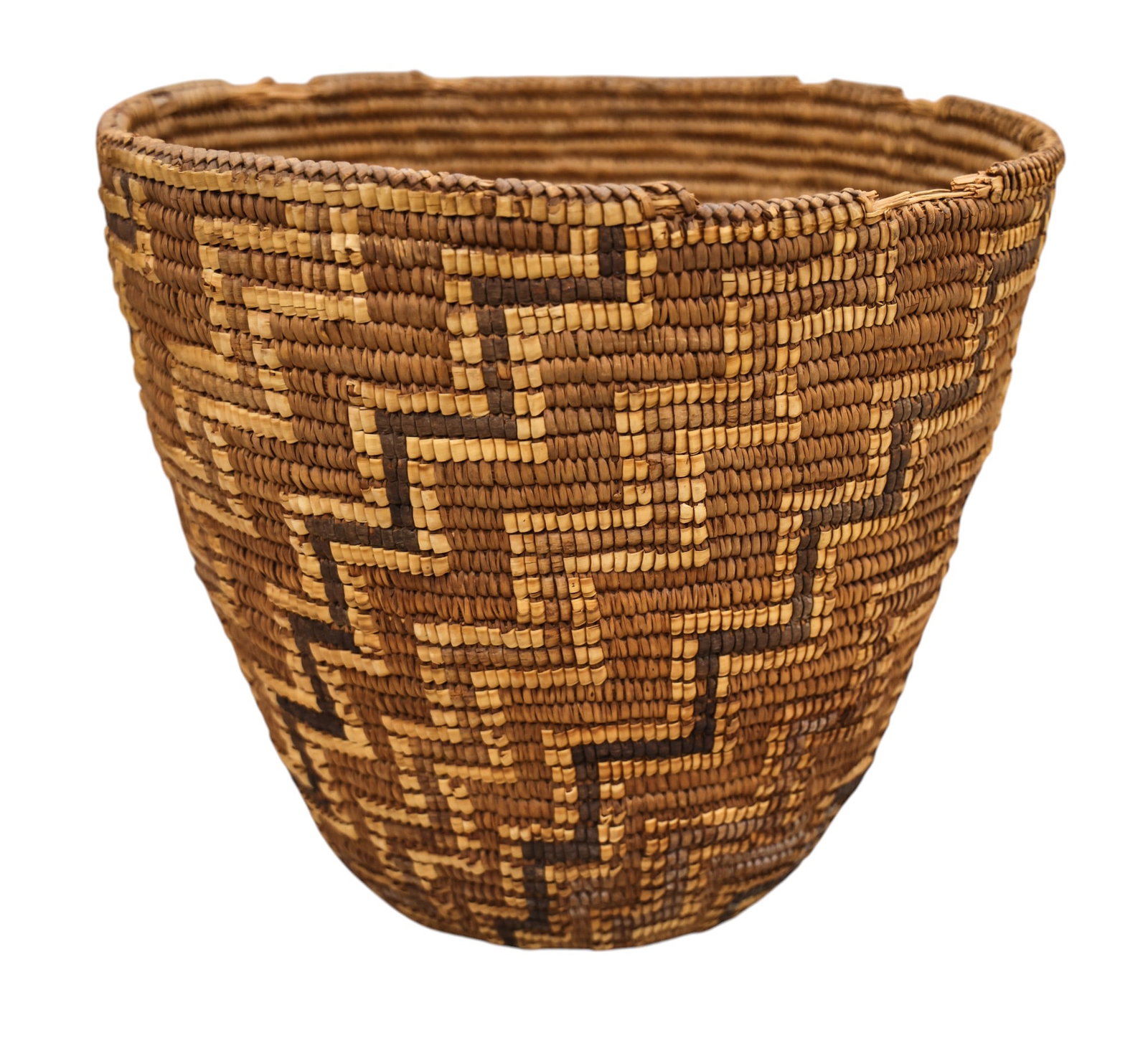 Antique Coast Salish Indian Berry Basket (1 of 1)
