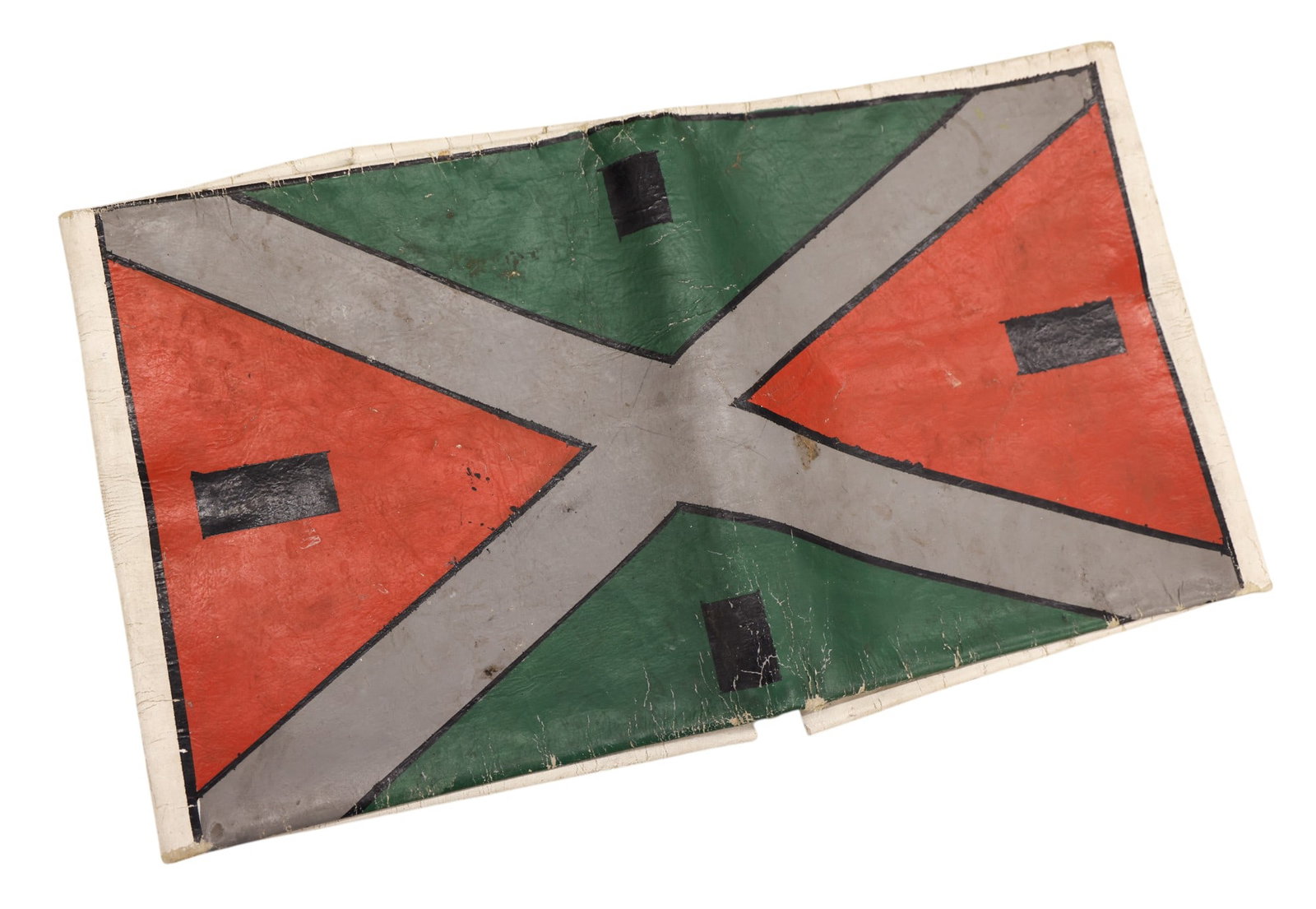 Old Plains Indian Painted Leather Parfleche Style Bag (1 of 3)