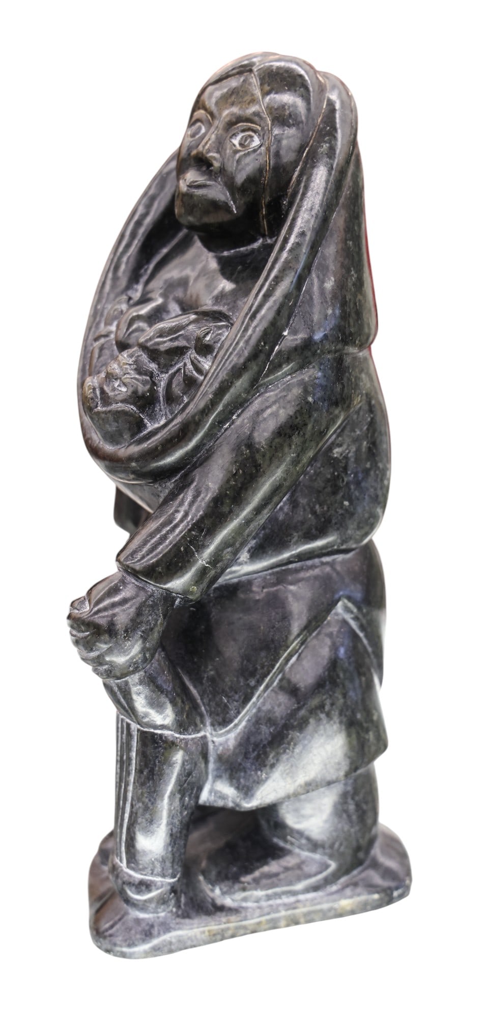 Jimmy Arnamissak "Mother and Child" 1992 Steatite Stone Sculpture - 2