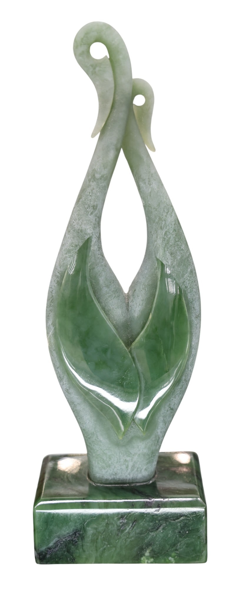 Bevan Climo "Kotoku" 2000 Carved Jade Sculpture: Bevan Climo (20/21st Cent. New Zealand) "Kotoku" 2000 Carved Jade Sculpture 11"x3.5". Signed and dated on underside. Excellent condition.