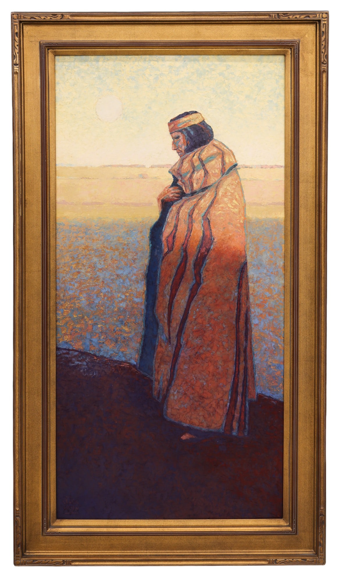 Larry Graham Clarkson "Desert Moon" 2005 Large Oil on Board - 2