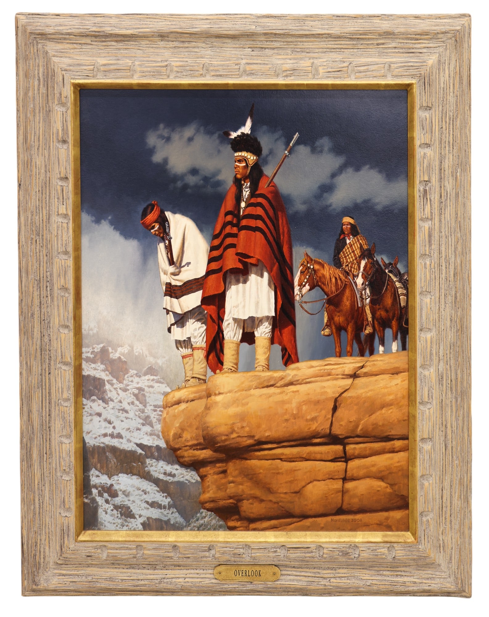 David Nordahl ''Overlook'' (Indian Scouts) 2008 Oil on Canvas - 2