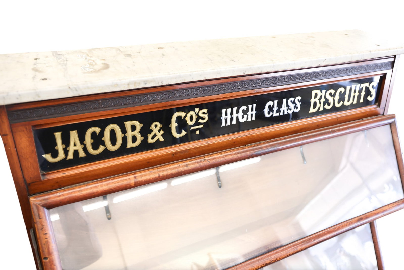 Antique Jacob & Co's High Class Biscuits Display Cabinet - 3