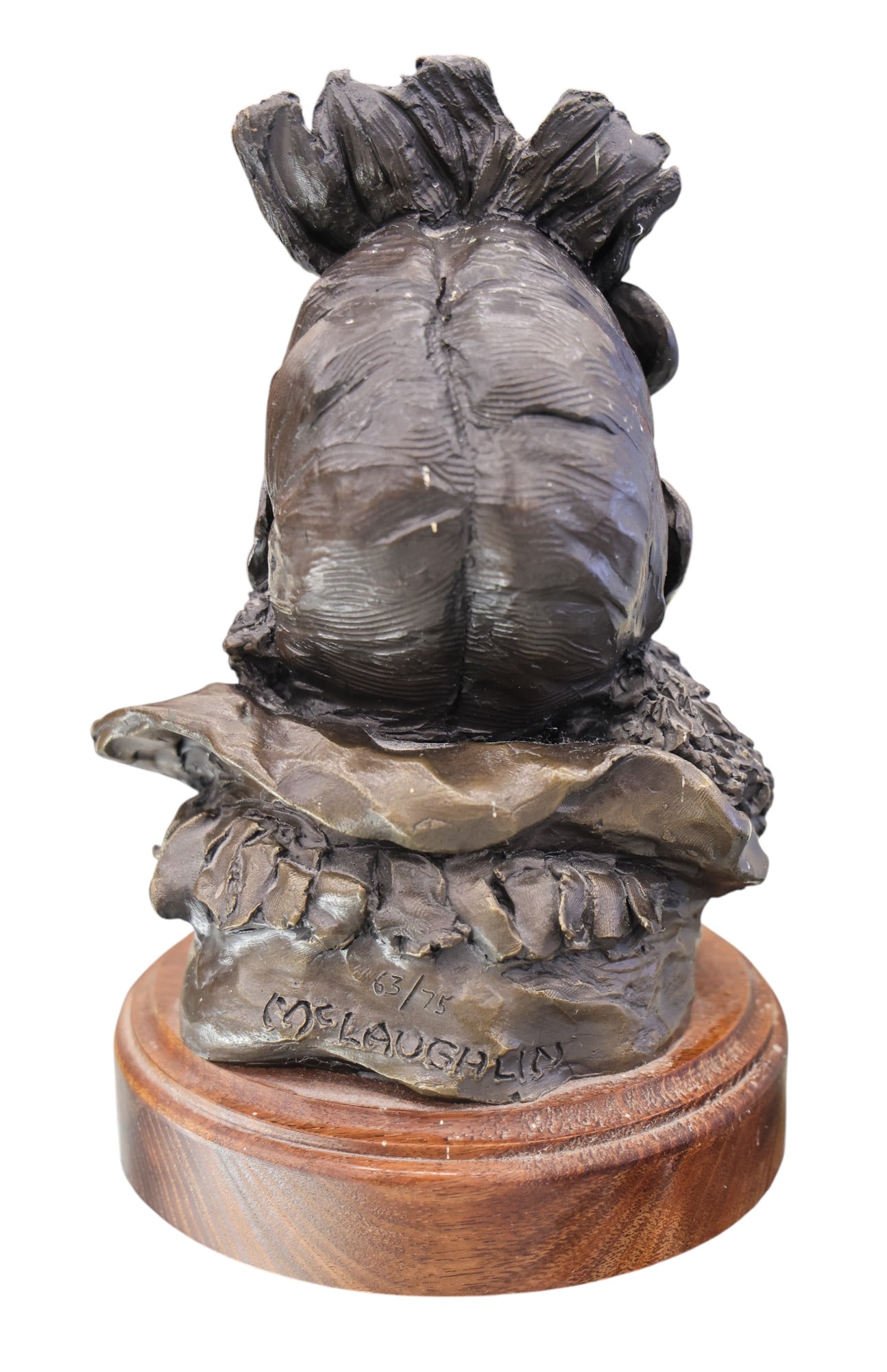 Nancy Powell McLaughlin "Blackfeet Warrior" Bronze Sculpture - 2