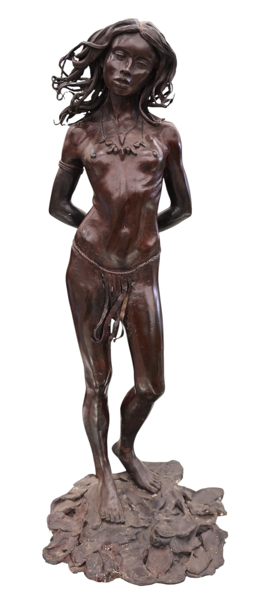Ignacio Garibay "Indian Maiden" 1986 Bronze Sculpture (1 of 2)